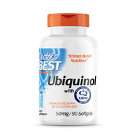 Натуральная добавка Doctor's Best Ubiquinol with Kaneka 50 mg, 90 капсул