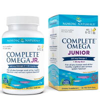 Жирные кислоты Nordic Naturals Complete Omega Junior, 90 капсул - лимон
