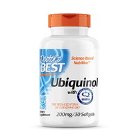 Натуральная добавка Doctor's Best Ubiquinol with Kaneka 200 mg, 30 капсул