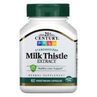 Натуральная добавка 21st Century Milk Thistle Extract, 60 вегакапсул
