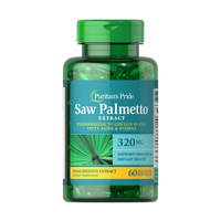 Натуральная добавка Puritan's Pride Saw Palmetto Extract 320 mg, 60 капсул