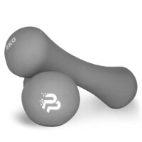 Гантель неопреновая PowerPlay 4126 Spartacus Grey, 2*4 кг