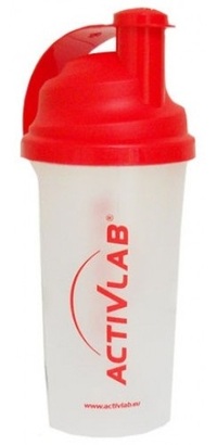 Шейкер ActivLab, 700 мл, Transparent/Red