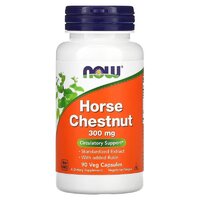 Натуральная добавка NOW Horse Chestnut 300 mg, 90 вегакапсул