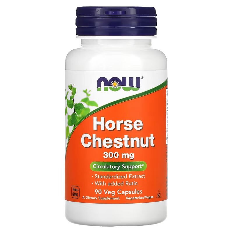 Натуральная добавка NOW Horse Chestnut 300 mg, 90 вегакапсул