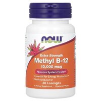 Витамины и минералы NOW Methyl B12 10000 mcg, 60 леденцов