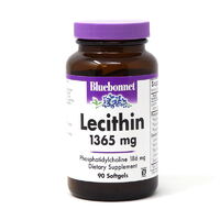 Натуральная добавка Bluebonnet Lecithin 1365 mg, 90 капсул