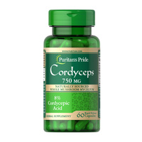 Натуральная добавка Puritan's Pride Cordyceps Mushroom 750 mg, 60 капсул
