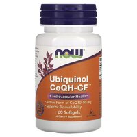 Натуральная добавка NOW Ubiquinol CoQH-CF, 60 капсул