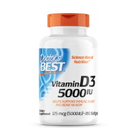 Витамины и минералы Doctor's Best Vitamin D3 5000 IU, 360 капсул