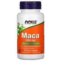 Натуральная добавка NOW Maca 500 mg, 100 вегакапсул