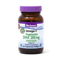 Жирні кислоти Bluebonnet Nutrition Natural Omega-3 Vegetarian DHA 200 mg, 60 вегакапсул