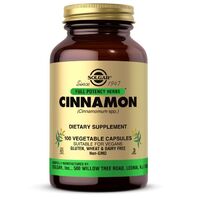 Натуральная добавка Solgar Full Potency Herbs Cinnamon, 100 вегакапсул