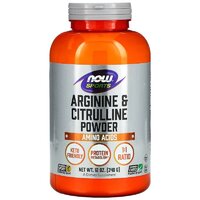 Аминокислота NOW Sports Arginine &amp; Citrulline, 340 грамм