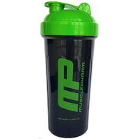 Шейкер MusclePharm  с сеткой 700 мл, Black/Green