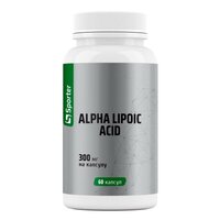 Натуральная добавка Sporter Alpha Lipoic Acid 300 mg, 60 капсул