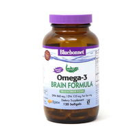 Жирні кислоти Bluebonnet Nutrition Natural Omega-3 Brain Formula, 120 капсул