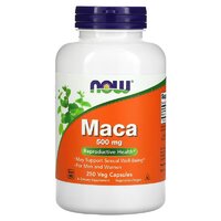 Натуральная добавка NOW Maca 500 mg, 250 вегакапсул