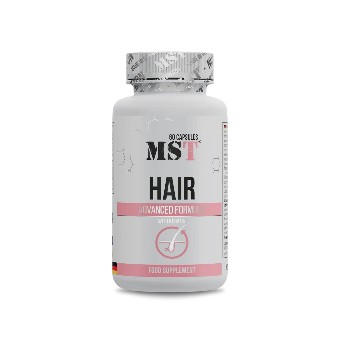 Вітаміни та мінерали MST Hair Advanced Formula, 60 капсул