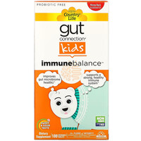 Натуральная добавка Country Life Gut Connection Kids Immune Balance, 100 жевательных таблеток