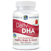 Жирні кислоти Nordic Naturals Daily DHA, 30 капсул - полуниця