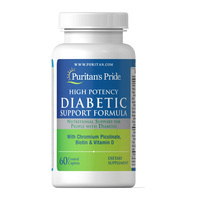 Витамины и минералы Puritan's Pride Diabetic Support Formula, 60 каплет