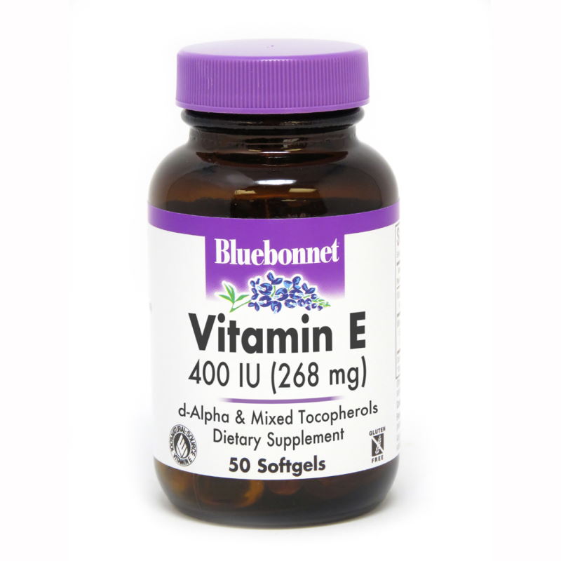 Вітаміни та мінерали Bluebonnet Nutrition Natural Vitamin E 400IU, 50 капсул