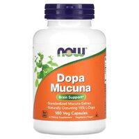 Натуральная добавка NOW Dopa Mucuna, 180 вегакапсул