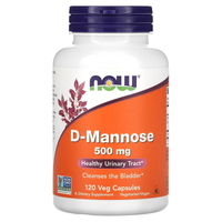 Натуральная добавка NOW D-Mannose 500 mg, 120 вегакапсул