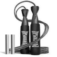 Скакалка скоростная с утяжелителями Power Play 4211 3 м, Black