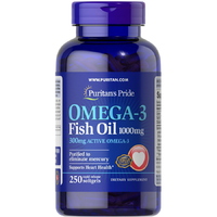Жирные кислоты Puritan's Pride Omega 3 Fish Oil 1000 mg, 250 капсул