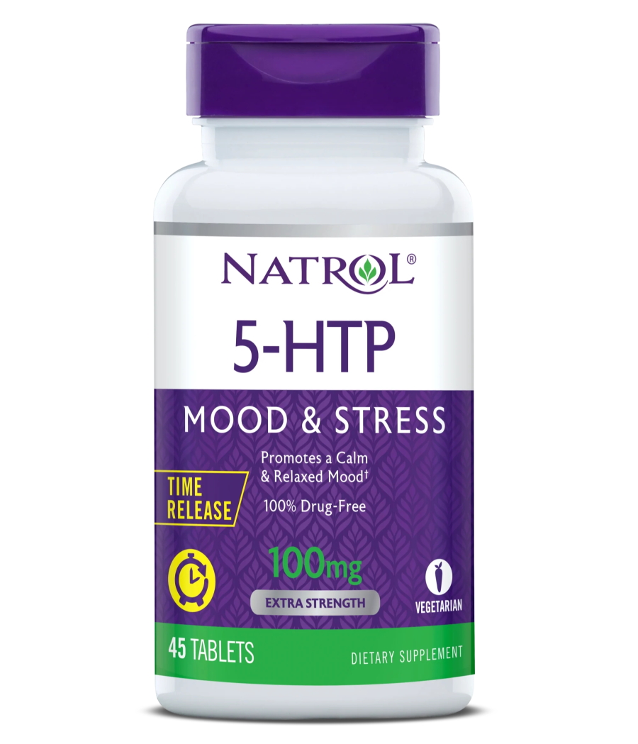 Аминокислота Natrol 5-HTP 100 mg T/R, 45 таблеток