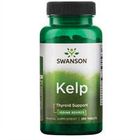 Витамины и минералы Swanson Kelp Iodine Source 225 mcg, 250 таблеток
