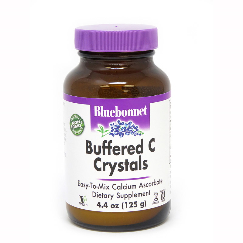 Вітаміни та мінерали Bluebonnet Buffered Vitamin C Crystals, 125 грам