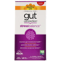 Натуральная добавка Country Life Gut Connection Stress Balance, 60 вегакапсул