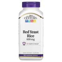 Натуральная добавка 21st Century Red Yeast Rice 600 mg, 150 вегакапсул