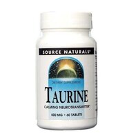 Аминокислота Source Naturals Taurine, 60 таблеток