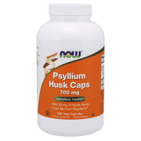 Натуральная добавка NOW Psyllium Husk 700 mg, 360 вегакапсул