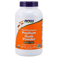 Натуральная добавка NOW Organic Psyllium Husks, 340 грамм