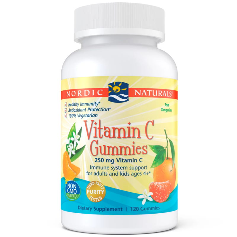 Вітаміни та мінерали Nordic Naturals Vitamin C Gummies, 120 желеєк