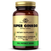 Натуральна добавка Solgar Full Potency Herbs Super Ginkgo, 120 вегакапсул