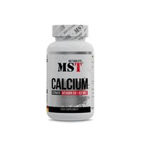 Витамины и минералы MST Calcium Citrate + Vitamin D3 + K2 MK7,  60 таблеток