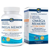 Жирные кислоты Nordic Naturals Omega Memory with Curcumin, 60 капсул