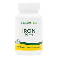 Витамины и минералы Natures Plus Iron 40 mg, 90 таблеток