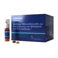 Витамины и минералы Orthomol Vital M, 30 порций, шоты/капсулы