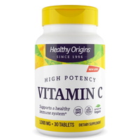 Витамины и минералы Healthy Origins Vitamin C 1000 mg, 30 таблеток