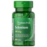 Витамины и минералы Puritan's Pride Selenium 100 mcg, 100 таблеток