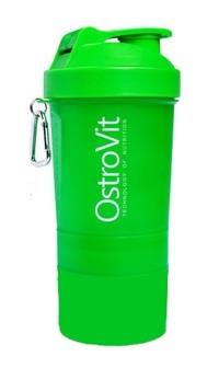 Шейкер OstroVit Smart Shaker, 400 мл + 2 контейнера, Green