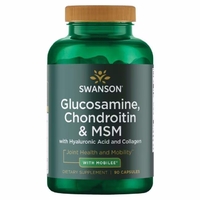 Препарат для суставов и связок Swanson Glucosamine, Chondroitin &amp; MSM, 90 капсул