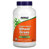 Натуральная добавка NOW Certified Organic Wheat Grass Pure Powder, 255 грамм